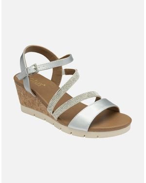 Lotus Goldie Wedge Sandals - Metallic