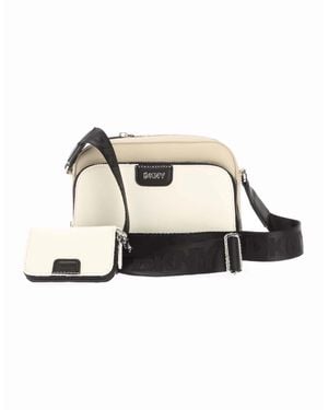 DKNY Caiden Camera Cross Body Bag - White