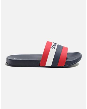Sergio Tacchini San Remo Stripe Slides - Red