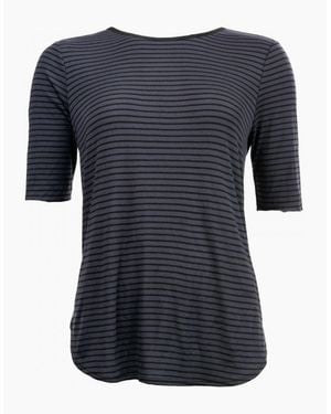 Maison Scotch S/S Zip Closure Top - Blue