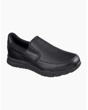 Skechers Nampa Groton Casual Slip On Shoes - Black