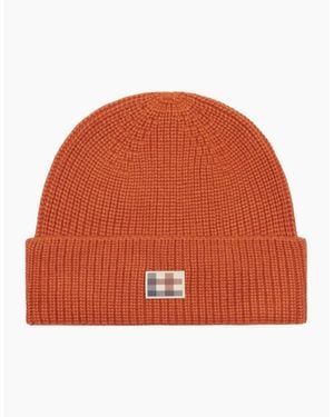 Aquascutum Active Label Rust Beanie - Orange