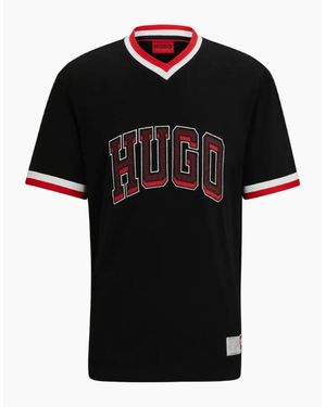 BOSS V-Neck Duava T-Shirt - Black