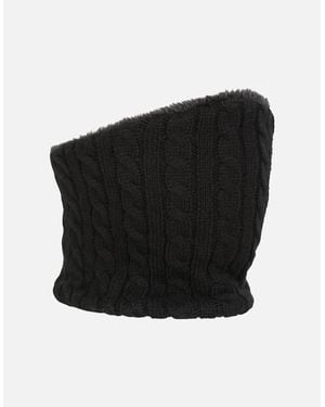 Mountain Warehouse Ladies Faux Fur Lined Neck Warmer - Black