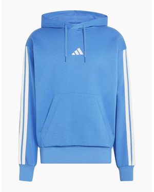 adidas M 3S Fl Hoody - Blue