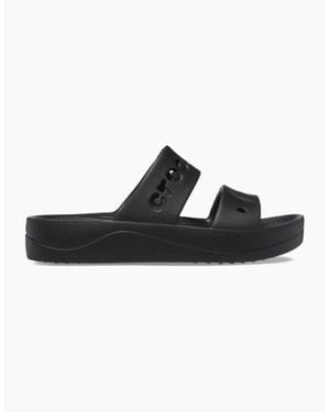 Crocs™ Baya Platform Open Toe Slides - Black