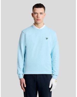 Lyle & Scott Eagle Cotton Crew Neck Sweatshirt - Blue