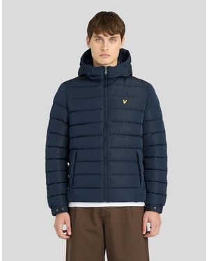 Lyle & Scott Hooded Quilted Jacket - Blue