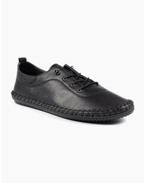 Lunar St Ives Plimsoll Trainers - Black