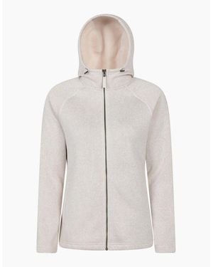 Mountain Warehouse Ladies Nevis Full Zip Hoodie - White