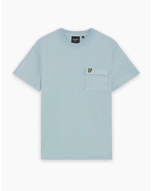 Lyle & Scott Lyle & Scott Cargo Pocket T-Shirt Opal - Blue