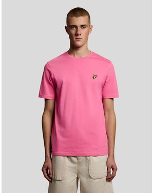 Lyle & Scott Cotton Crew Neck T-Shirt - Pink