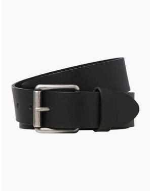 Jack & Jones Leather Pin Buckle Casual Belt - Black