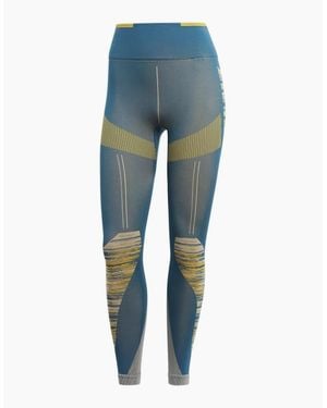 adidas Geometric Patterned Shapewear Leggings - Blue