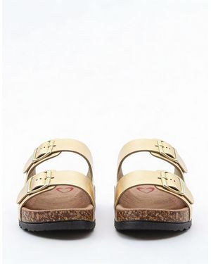 Heavenly Feet Harmony2 Mules Sandals - Natural