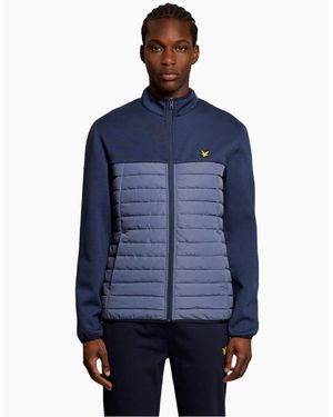 Lyle & Scott Sports Hybrid Fleece Jacket - Blue