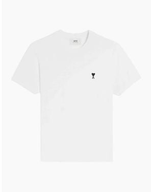 Ami Paris T-Shirt With Logo in White for Men | Lyst UK
