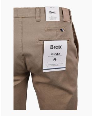 Brax Hi Flex Fabio Casual Trouser Sand - Grey