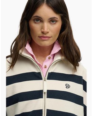 Superdry Studios Stripe Sweatshirt - White