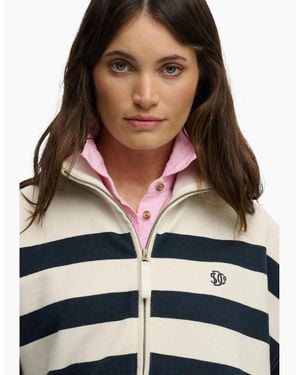 Superdry Studios Stripe Sweatshirt - White