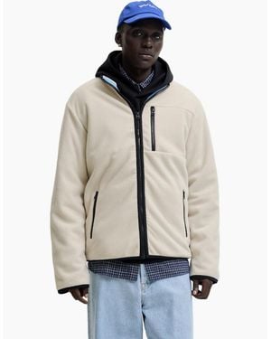 Jack & Jones Lupo Full Zip Fleece - Natural