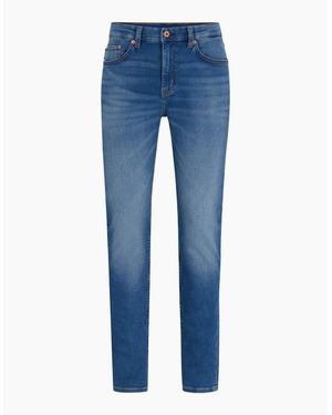 BOSS Five Pocket Design Slim Fit Jeans - Blue