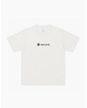 Snow Peak Snow Peak Soft Cotton Logo T-Shirt - White