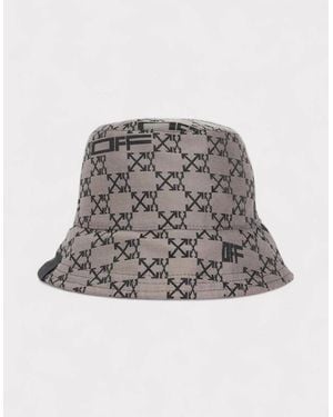 Off-White c/o Virgil Abloh Reversible Bucket Hat - Grey