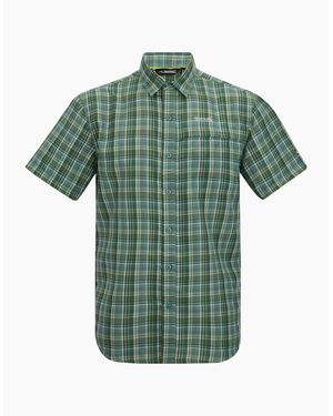 Regatta Mindano Multi Check Short-Sleeved Shirt - Green