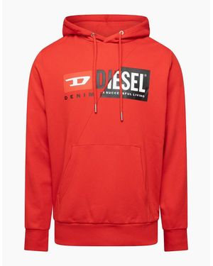 DIESEL Over The Head Hoodie - Red