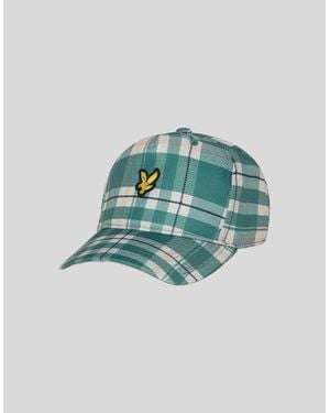 Lyle & Scott Tartan Print Cap - Blue