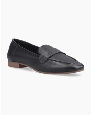 Hush Puppies Sutton Leather Loafers - Black