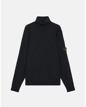 Stone Island T Neck 5100025 Jumper - Black