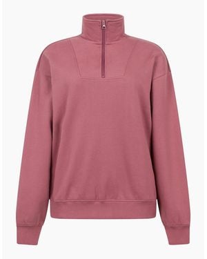 Mountain Warehouse Ladies Naiper Drop Shoulder Sweatshirt - Pink