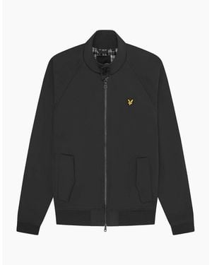 Lyle & Scott Lyle & Scott Branded Emblem Gunmetal Soft Shell Jacket - Black