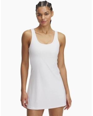 Under Armour Motion Crew Neck Sleeveless Dresses - White