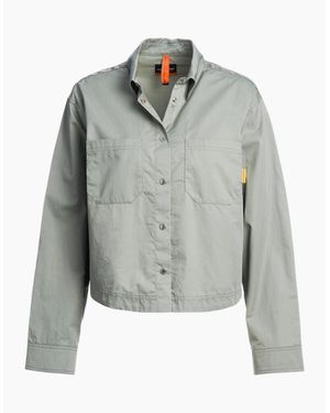 Parajumpers Buttoned Cropped Fox Jacket - Grey