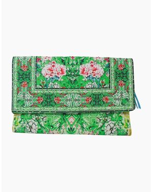 Inoa Fashion Versailles Gardenia Clutch Bag - Green