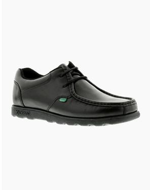Kickers Smart Shoes Fragma Lace 3 Am Leather Lace Up Uk Size - Black