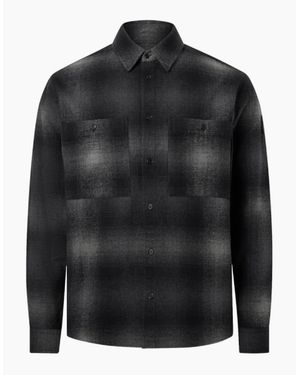 Belstaff Outpost Brushed Cotton Flannel Shirt - Black