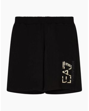 EA7 Logo Shorts - Black