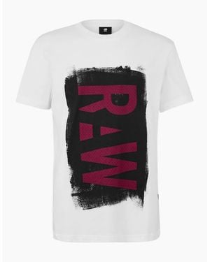 G-Star Painted Ts - White