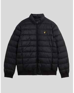 Lyle & Scott Funnel Neck Puffer Jacket - Blue