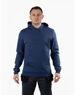 Hard Yakka Embossed Hoodie - Blue