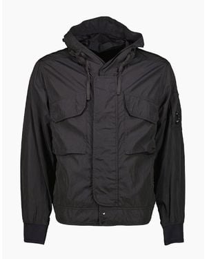 C.P. Company Chrome-R Hooded Lens Jacket - Black