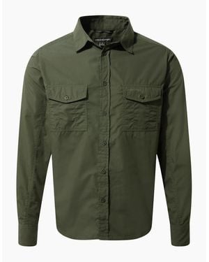 Craghoppers Expert Kiwi Long-Sleeved Shirt - Green