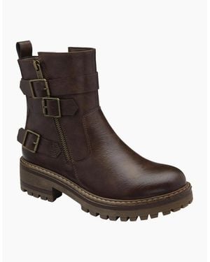 Lotus Harrie Biker Boots - Brown