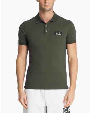 Armani Polo Shirts Slim Fit Short Sleeve Cotton - Green