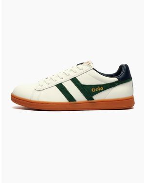 Gola Classics Equipe Ii Leather Trainers - Green