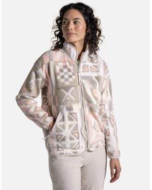 Craghoppers Dante Patterned Full Zip Fleece - Natural
